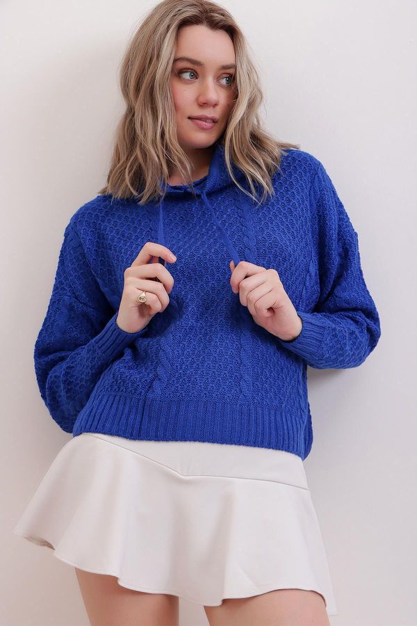 Trend Alaçatı Stili Trend Alaçatı Stili Sweater - Navy blue - Regular fit