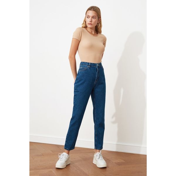 Trendyol Dżinsy damskie Trendyol High Waist Mom