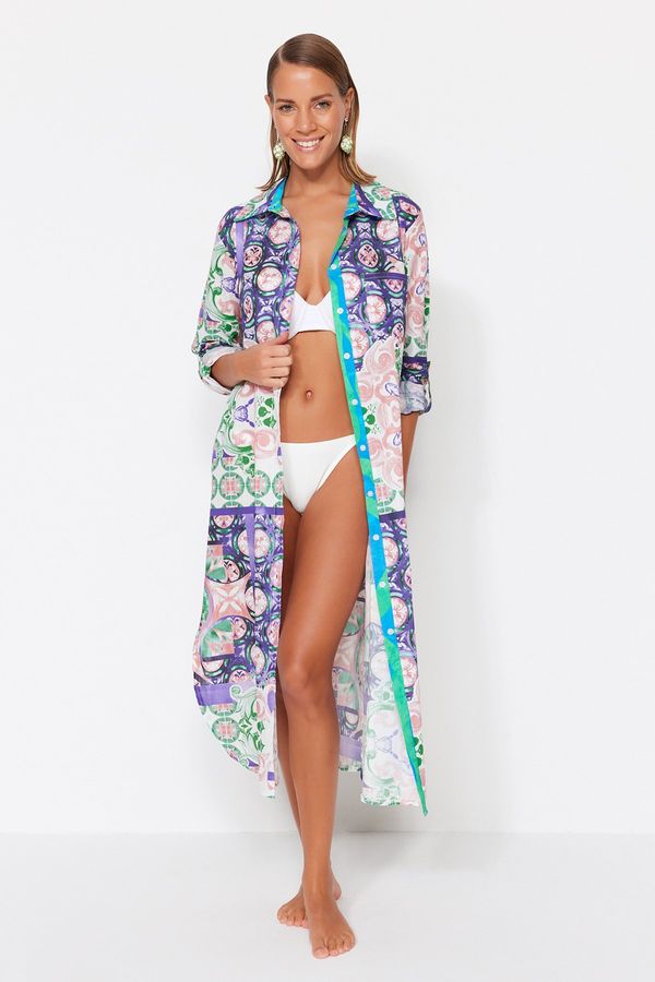 Trendyol Kimono damskie Trendyol Ethnically Patterned