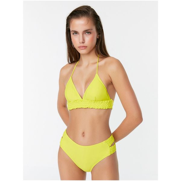 Trendyol Neon Yellow Swimsuit Bottom Trendyol - Women