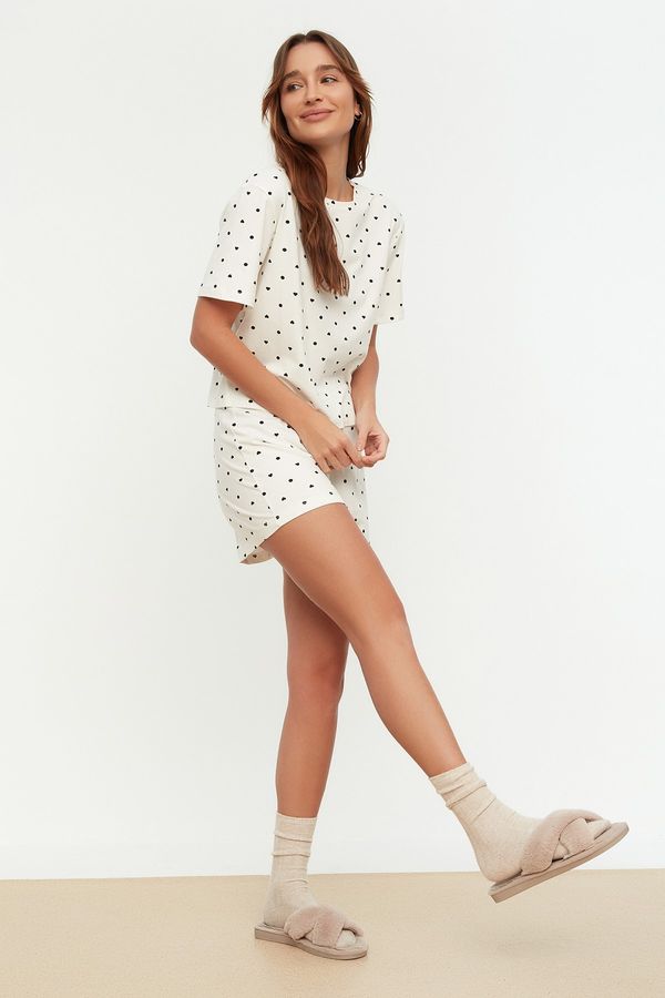 Trendyol Piżama damska Trendyol Polka dot printed