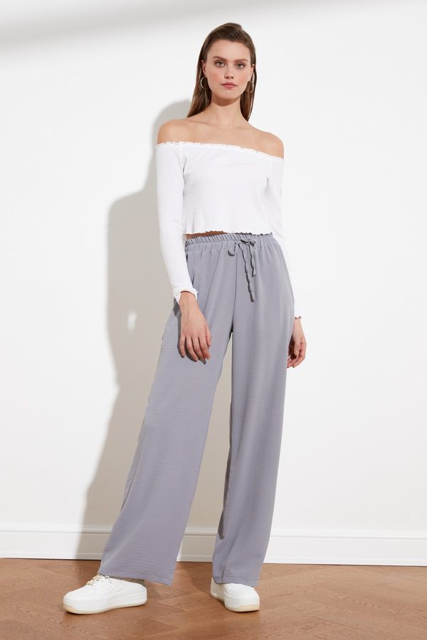 Trendyol Spodnie damskie Trendyol Wide leg