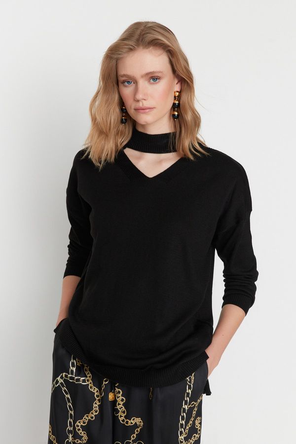 Trendyol Sweter damski Trendyol Choker Collar