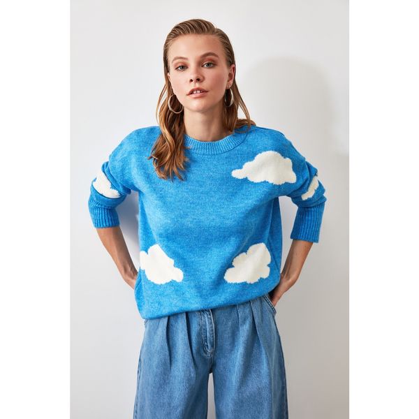 Trendyol Sweter damski Trendyol Cloud pattern