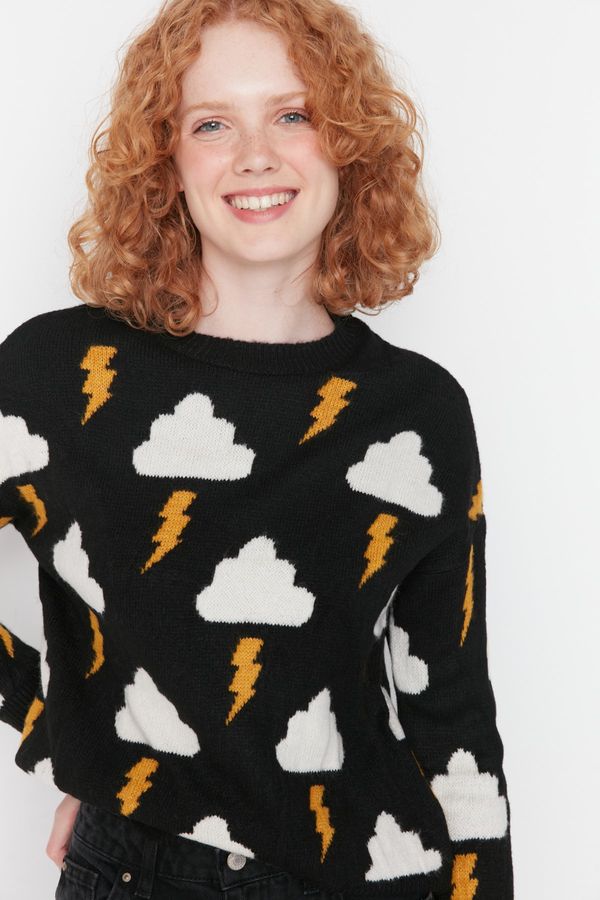 Trendyol Sweter damski Trendyol Cloud pattern