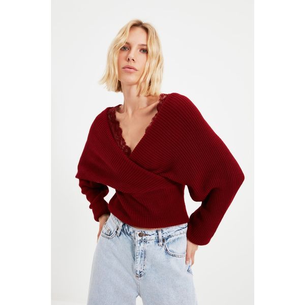 Trendyol Sweter damski Trendyol Lace detailed