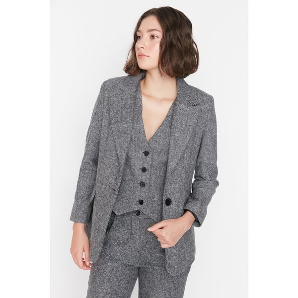 Trendyol Trendyol Anthracite Blazer Jacket