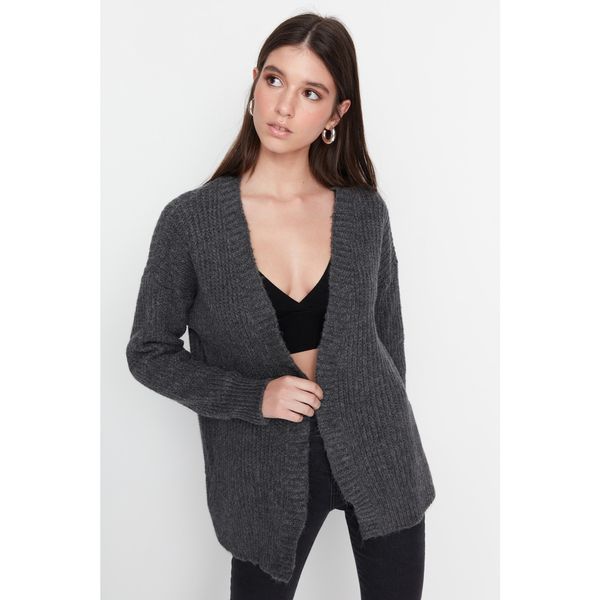 Trendyol Trendyol Anthracite Knitwear Cardigan