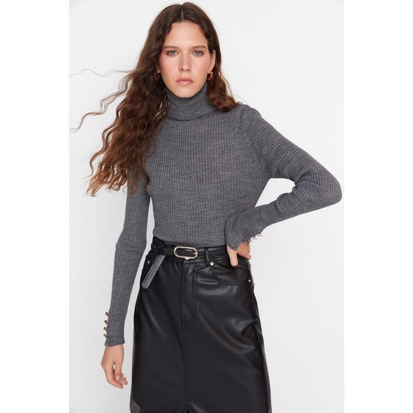 Trendyol Trendyol Anthracite Neck Knitwear Sweater