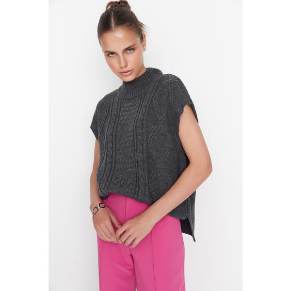 Trendyol Trendyol Anthracite Turtleneck Knitwear Sweater