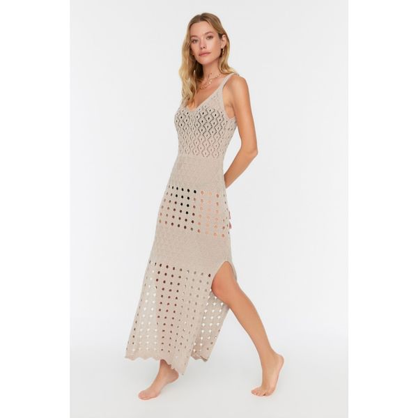 Trendyol Trendyol Beige Knitwear Beach Dress