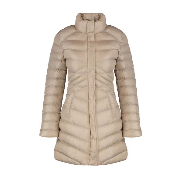 Trendyol Trendyol Beige Oversize Hooded Inflatable Coat