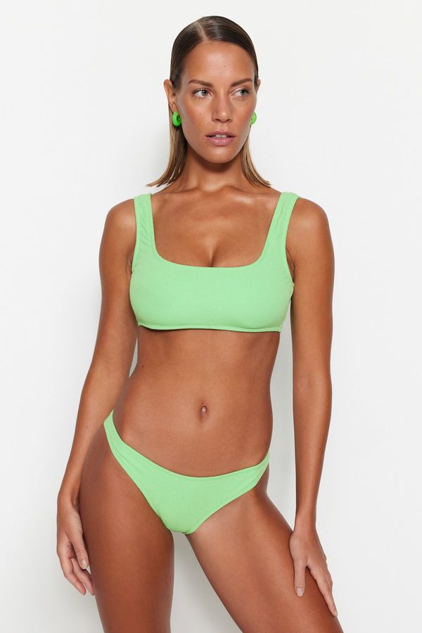 Trendyol Trendyol Bikini Bottom - Green - Textured