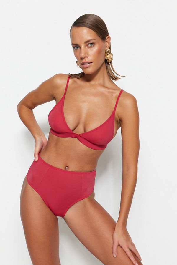 Trendyol Trendyol Bikini Set - Burgundy - Plain