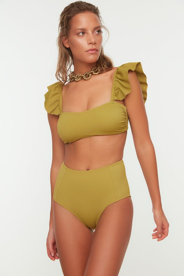 Trendyol Trendyol Bikini Set - Green - Plain