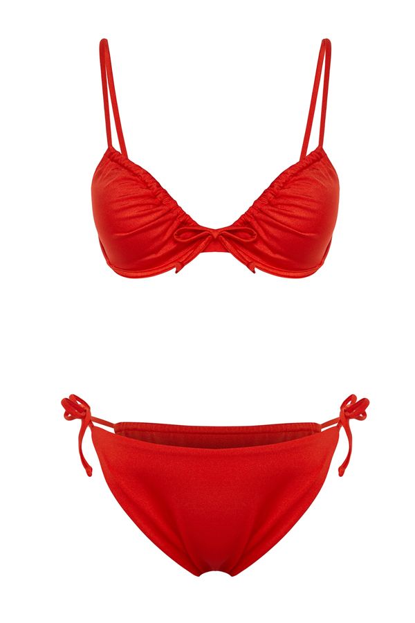 Trendyol Trendyol Bikini Set - Red - Plain