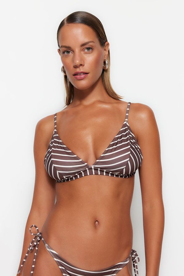Trendyol Trendyol Bikini Top - Brown - Striped