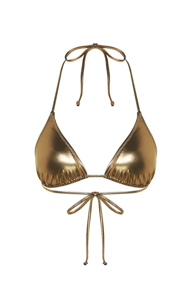 Trendyol Trendyol Bikini Top - Gold - Plain