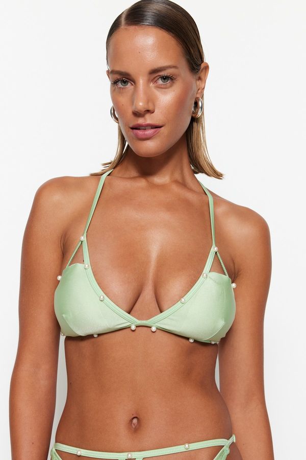 Trendyol Trendyol Bikini Top - Green - Plain