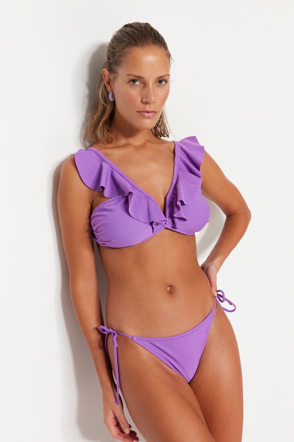 Trendyol Trendyol Bikini Top - Purple - Plain