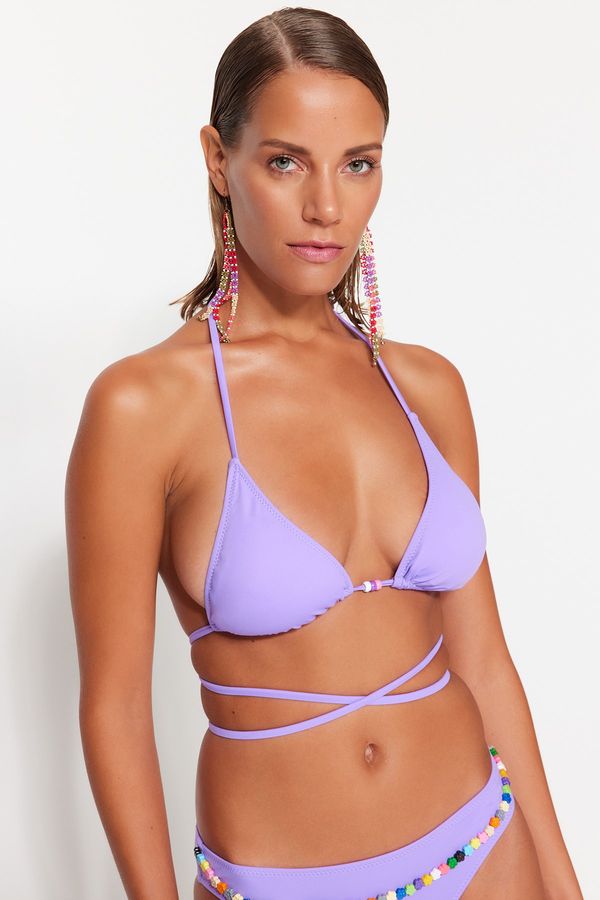 Trendyol Trendyol Bikini Top - Purple - Plain