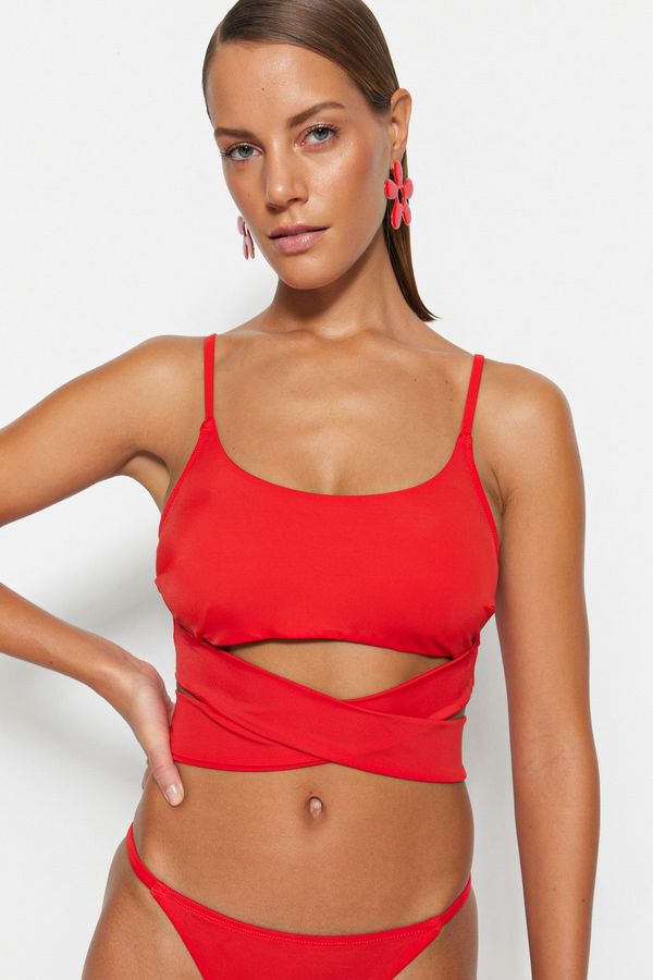 Trendyol Trendyol Bikini Top - Red - Plain