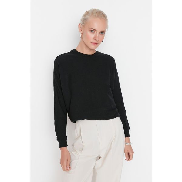 Trendyol Trendyol Black Bat Sleeve Detailed Knitted Blouse