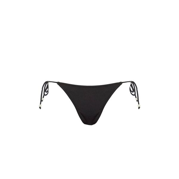 Trendyol Trendyol Black Bead Detailed Tie Bikini Bottoms