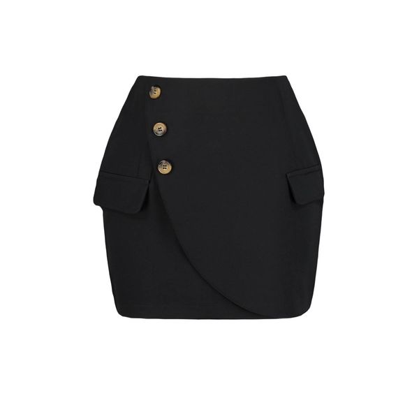Trendyol Trendyol Black Buttoned Skirt