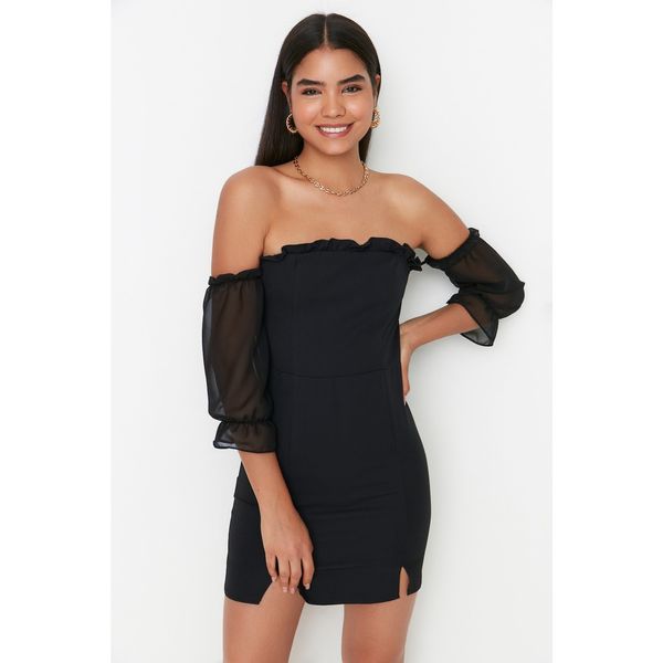 Trendyol Trendyol Black Carmen Collar Dress