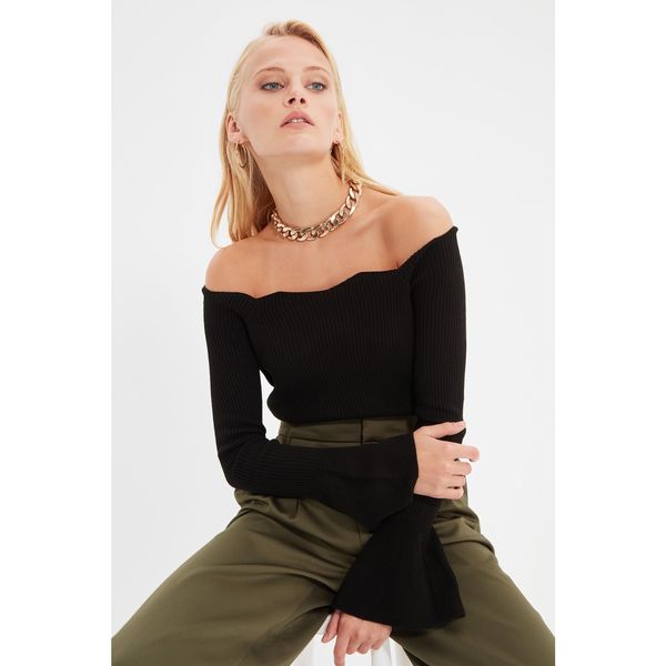 Trendyol Trendyol Black Carmen Collar Knitwear Sweater