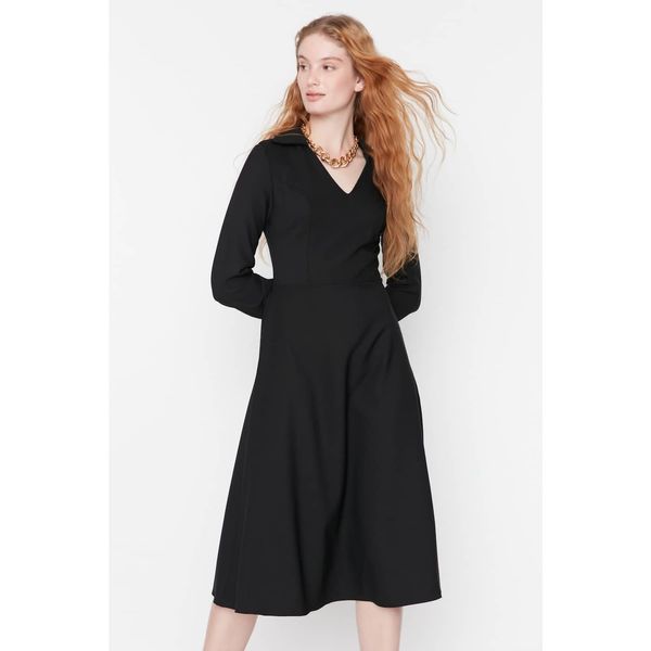 Trendyol Trendyol Black Collar Detailed Dress