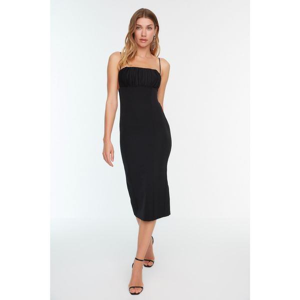 Trendyol Trendyol Black Collar Detailed Dress