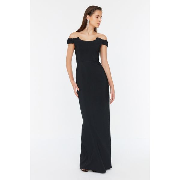 Trendyol Trendyol Black Collar Detailed Evening Dress & Graduation Dress