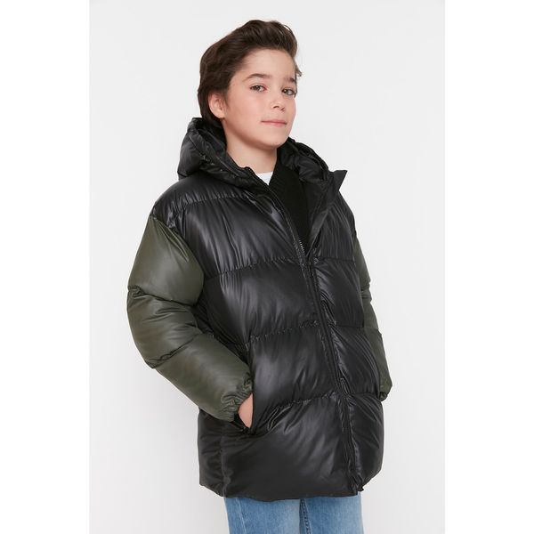 Trendyol Trendyol Black Color Block Boy Inflatable Jacket