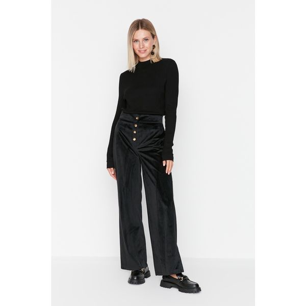 Trendyol Trendyol Black Corduroy Trousers