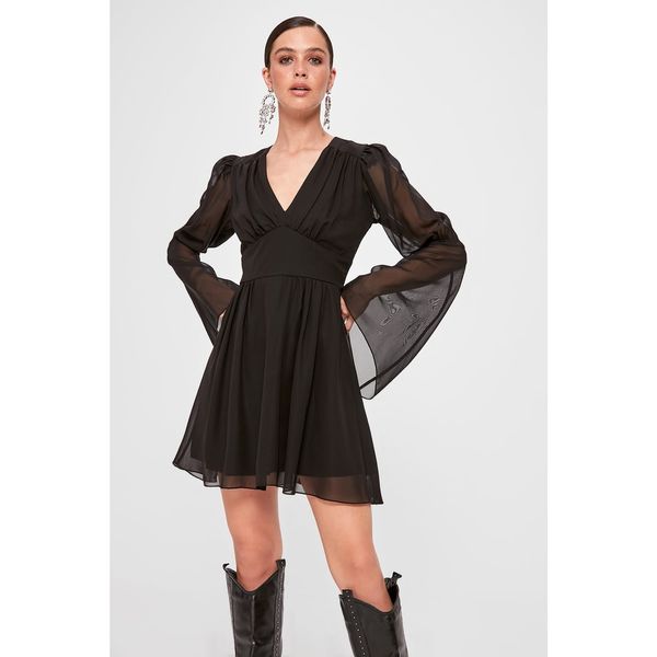 Trendyol Trendyol Black Corsage Detailed Dress