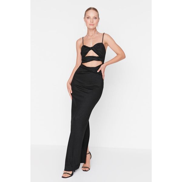 Trendyol Trendyol Black Detailed Evening Dress & Graduation Dress