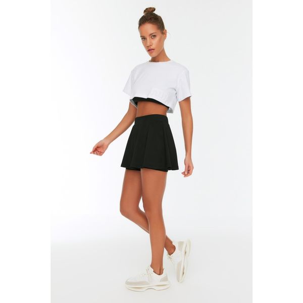 Trendyol Trendyol Black Double Layer Sports Short Skirt