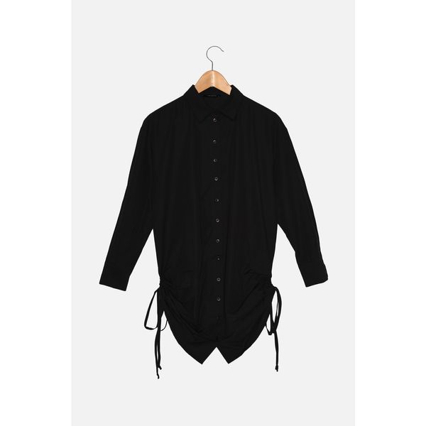 Trendyol Trendyol Black Drawstring Shirt Dress