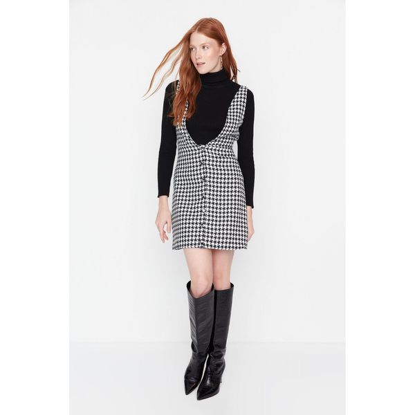 Trendyol Trendyol Black Gilet Tweed Dress