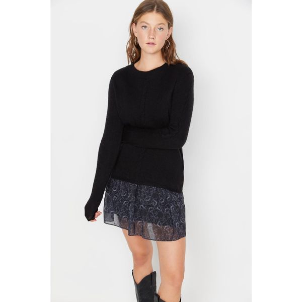 Trendyol Trendyol Black Hair Knitted Knitwear Sweater