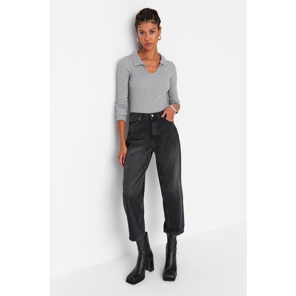 Trendyol Trendyol Black High Waist Balloon Jeans