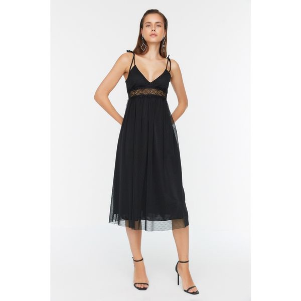 Trendyol Trendyol Black Lace Detailed Dress