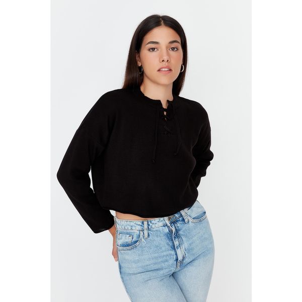 Trendyol Trendyol Black Low Sleeve Knitwear Sweater