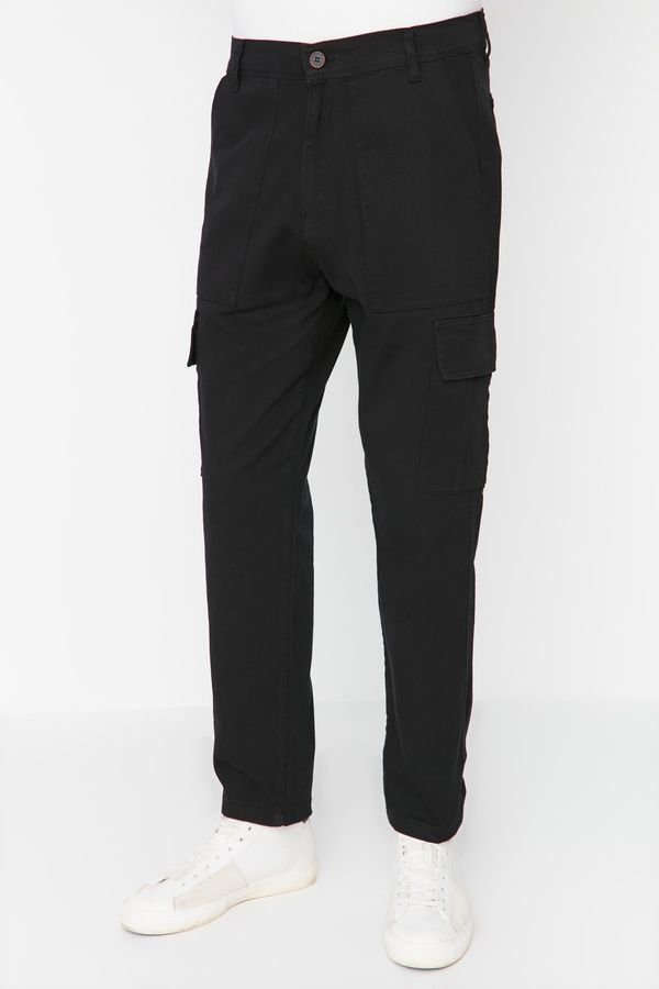 Trendyol Trendyol Black Men's Relax Fit Cargo Pocket Trousers