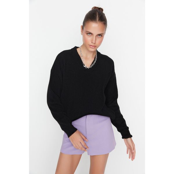Trendyol Trendyol Black Oversize Knitwear Sweater