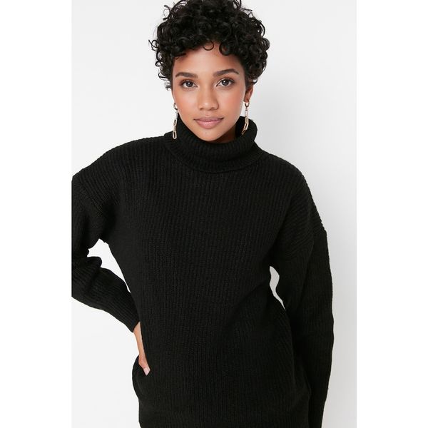 Trendyol Trendyol Black Oversize Knitwear Sweater