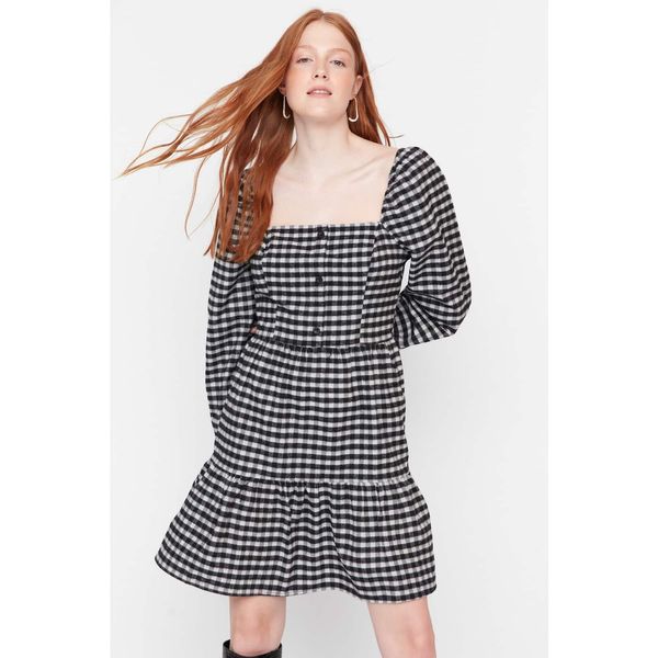 Trendyol Trendyol Black Plaid Dress