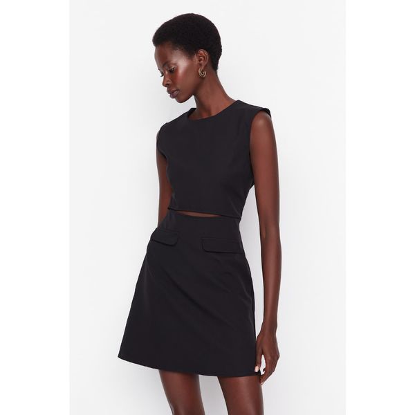 Trendyol Trendyol Black Pocket Detailed Dress